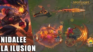 La Ilusion Nidalee  Skin Spotlight PREVIA [upl. by Atiuqehs]