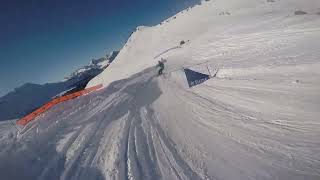 Long Ski run from Samoens to Flaine Grand Massif [upl. by Ardnuaet961]