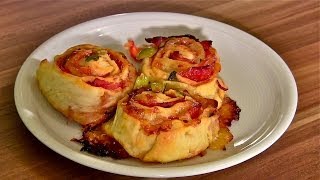 PizzabrötchenPizzataschenPizza RollsPizzaschneckenPizza Snack [upl. by Dnalel]