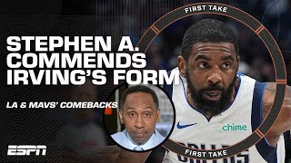 Stephen A proclaims Kyrie Irving the COMEBACK PLAYER OF THE YEAR 🚨 Hes Spectacular  First Take [upl. by Eizus969]