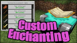 Custom Enchanting Addon Minecraft PE Bedrock Edition MCPE Mod [upl. by Leffert]