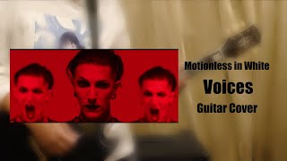 Motionless in White  Voices Guitar Cover tab on screen [upl. by Hoag]