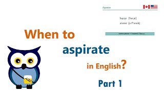 When to aspirate in English Part 1 incl accent tips for Spanish Portuguese amp French speakers [upl. by Ellesij357]