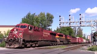 CPKC CP 421 with KCS 4846 passing Osler [upl. by Urial]