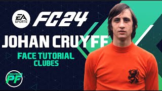 EA FC 24 JOHAN CRUYFF FACE Pro Clubs CLUBES PRO Face Creation  CAREER MODE  LOOKALIKE [upl. by Anahir]