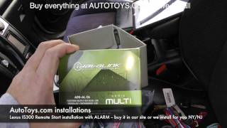 Lexus IS300 Remote Start Idatalink Dei installation by Autotoyscom [upl. by Freemon]