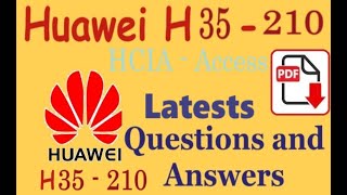 Part16 Huawei H35  210  Huawei HCIA Access H35  210  Practice Questions amp Answers [upl. by Adlay382]