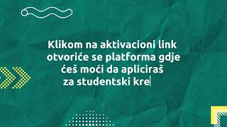 Uputstvo za elektronsko podnošenje zahtjeva za studenstski kredit [upl. by Tapes]