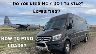 Do you need MC  DOT to start Expediting  How to find loads for cargo vans [upl. by Haldis]