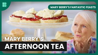 Scone Success with Mary Berry  Mary Berrys Fantastic Feasts  Cooking Show [upl. by Elockcin]