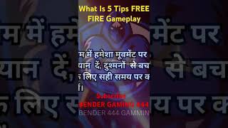 WHAT IS 5 TIPS FREE FIRE BENDER GAMING 444 bender ff garenafreefire [upl. by Dowd318]