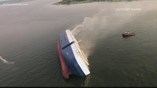 Audio replays moments when Golden Ray capsized in St Simons Sound [upl. by Elmo]