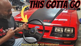 Grant 415 Steering Wheel Installation [upl. by Ymirej]