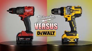 Milwaukee vs DeWalt Hammer Drill  Flexvolt DCD999 vs M18 Fuel 2904 [upl. by Rosalia]