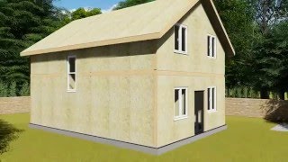 SIP Structural Insulated Panel animation SLAURSCOM [upl. by Valerio]