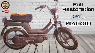 Full Restoration old SI Piaggio  Full Timelapse [upl. by Oballa]