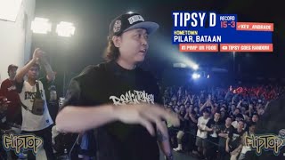 Tipsy D All 3 Rounds vs Batang Rebelde  Unibersikulo 12 [upl. by Samella]