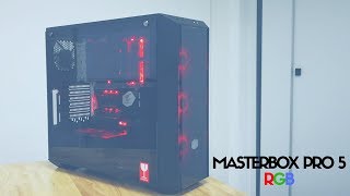 Cooler Master MasterBox Pro 5 RGB Review  Features Design and Innovations [upl. by Deroo]