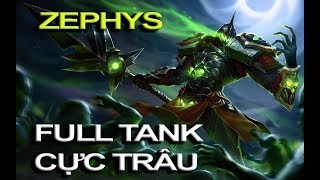 Liên Quân Mobile  CÁCH LÊN ĐỒ ZEPHYS FULL TANK khi TEAM MÁU GIẤY LEO RANK CỰC ĐÃ [upl. by Elahcim574]