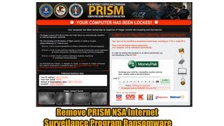 Remove PRISM NSA Internet Surveillance Program Ransomware [upl. by Nwotna]