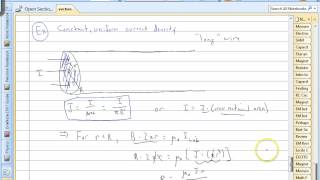 How to do Amperes law with a NONUniform Current Density [upl. by Lonnard]