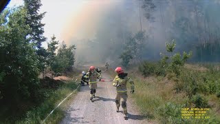 REJESTRATOR112odc48SiS NIEWYSTARCZAJĄCE WYLÓW – POŻAR LASU OSP KSRG KIEŁKÓW DOJAZDAKCJA [upl. by Leacim]