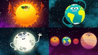 StoryBots Outer Space  Planets Sun Moon Earth and Stars  Solar System Super Song  Fun Learning [upl. by Doak679]