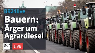 Ärger bei Bauern Agrarsubventionen fallen weg  BR24live [upl. by Hennessy]