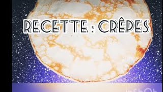 recette crêpe salée  ultra rapide et simple  3 min [upl. by Yvehc]