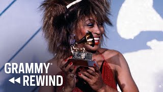 Watch Tina Turner Win A GRAMMY For quotWhats Love Got To Do With Itquot In 1985  GRAMMY Rewind [upl. by Llovera690]