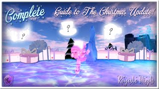 COMPLETE Guide to the Royale High CHRISTMAS Realm Collecting ALL 13 NEW ACCESSORIES WINTER HALO [upl. by Drofkcor]