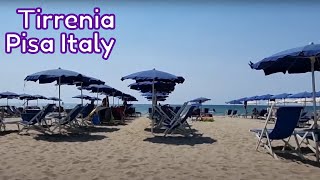 Tirrenia Pisa Italy  Clean And Beautiful Beach Resort In Tirrenia  Mama Jhes Vacation 2022 [upl. by Sucrad]