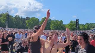 Swedes singing the National Anthem of Sweden in Stockholm Haga Parken in honour of Sweden’s Bday [upl. by Schell572]