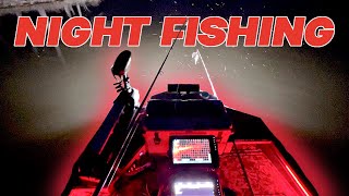 Night Fishing from a 1648 Jon Boat to Bass Boat [upl. by Born64]