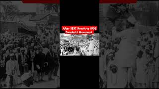 After 1857 Revolt to 1905 Swadeshi Movement shortsviral viralyoutubeshorts youtubeviral ytviral [upl. by Nediarb]