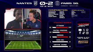 Match Center  FC Nantes vs Paris SaintGermain [upl. by Mohandis]