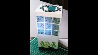 Geschenkbox selber machen basteln PapierGiftbox [upl. by Ainolopa]