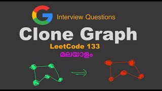 Clone Graph  LeetCode 133  DFS  HashMap  Python  Malayalam  Google Interview [upl. by Enelhtac]