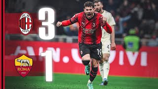 Giroud reaches double digits 🔟⚽  AC Milan 31 Roma  Highlights Serie A [upl. by Annawak]