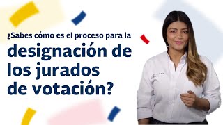 ¿Sabes cómo es el proceso para la designación de los jurados de votación [upl. by Seedman]