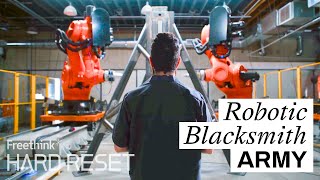 Former SpaceX engineer invents a “Robotic Blacksmith Army”  Hard Reset [upl. by Adiuqal]