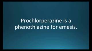 How to pronounce prochlorperazine Compazine Memorizing Pharmacology Flashcard [upl. by Gemini]