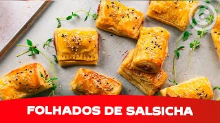 Folhados de Salsicha Entrada fácil e deliciosa [upl. by Polak]