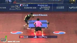 Jun Mizutani vs Tang PengGrand Finals 2010 [upl. by Ayar]