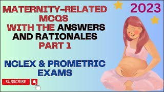 MaternityLatest MCQs for Nurses along with the answers amp rationalesNCLEXPrometric Part 12023 [upl. by Ulla848]