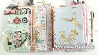 Mi Nueva AGENDA 📚📝💕ORGANIZACIÓN DEMOSTRACIÓN DECORACIÓN SCRAPBOOKING  Claudia Rafaella [upl. by Ennaillek]