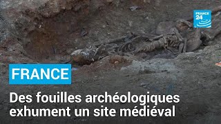 Des fouilles archéologiques à une heure de Paris  la découverte d’un site vieux d’au moins 900 ans [upl. by Slaohcin]