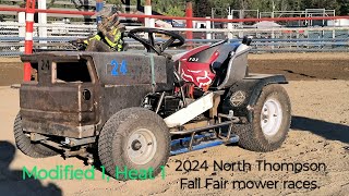 North Thompson fall fair mower races 2024 [upl. by Iaoh]