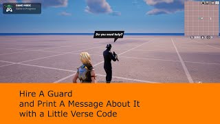 Hire a Guard and Show a Message About It with Verse Code [upl. by Niawtna]