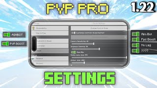 Best PVP Settings For Minecraft Pe 122  Best MCPE 122 PVP Settings [upl. by Tessi]